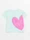 Crew Neck Printed Short Sleeve Baby Girl T-Shirt